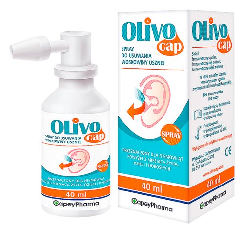 OlivoCap, spray do usuwania woskowiny, 40 ml OlivoCap