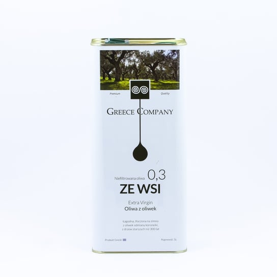 Oliwa "ZE WSI" niefiltrowana łagodna 0.3% 5 l Inny producent