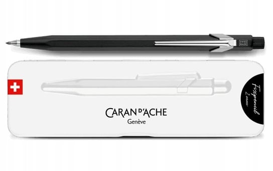 Ołówek automatyczny CARAN D'ACHE Fixpencil, 2mm, w pudełku, czarny CARAN D'ACHE