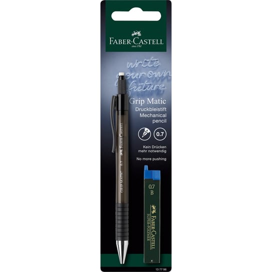 ołówek automatyczny grip matic 1377 faber-castell+ 12 wkładów blister Faber-Castell