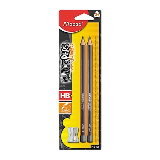 Ołówek blackpeps jumbo hb i temperówka blister Maped 854041 Maped