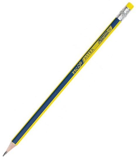 Ołówek grafitowy trójkątny z gumką HB Astra Astra