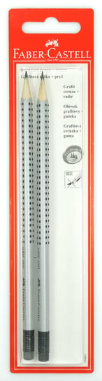 Ołówek grafitowy z gumką, Grip 2001, 2 sztuki Faber-Castell