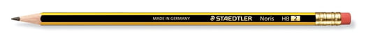 Ołówek Noris, sześciokątny z gumką, tw. HB, Staedtler Staedtler