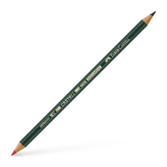 Ołówek permanentny, dwustronny, Castell 9608, czerwono-niebieski, 12 sztuk Faber-Castell