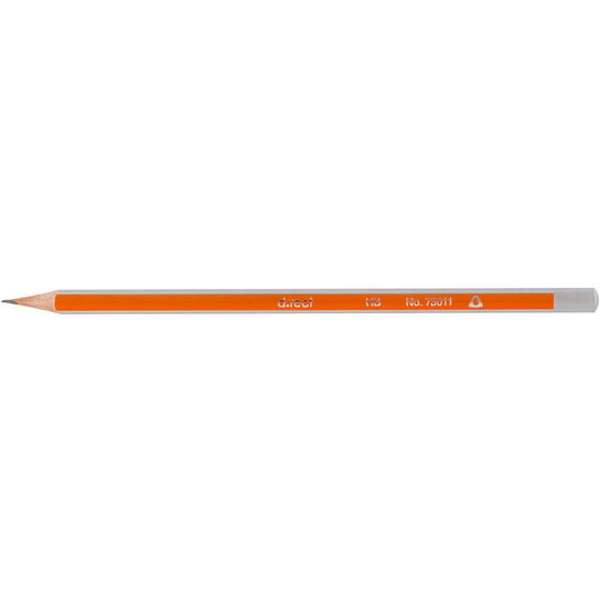 Ołówek trójkątny drewniany (12) HB bez gumki 009653 D.RECT LEVIATAN