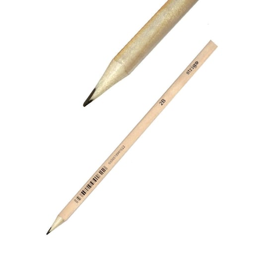 Ołówek trójkątny drewniany z grafitem 2B STRIGO - 2B Strigo