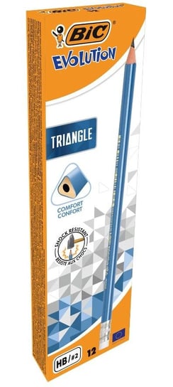 Ołówek trójkątny z gumką, Evolution Triangle, 1 sztuk BIC