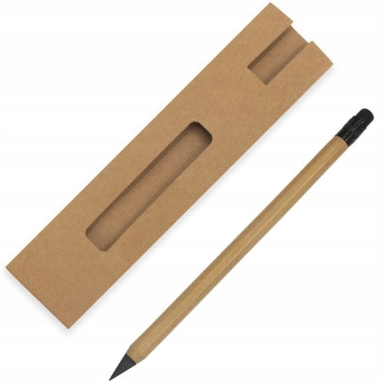 Ołówek Wieczny Z Gumką Bambusowy Bez Temperowania BLUE COLLECTION