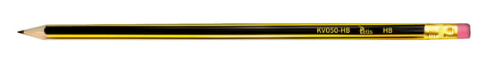 Ołówek z gumką, HB, 12 sztuk Tetis TARGI