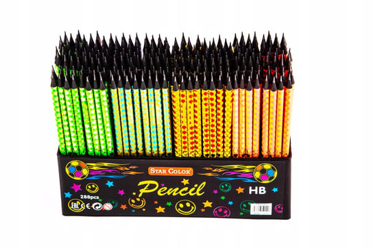 Ołówek z gumką szkolny hb zestaw 288szt Midex