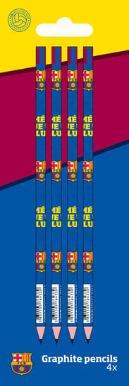 Ołówki drewniane, FC Barcelona, 4 sztuki Eurocom