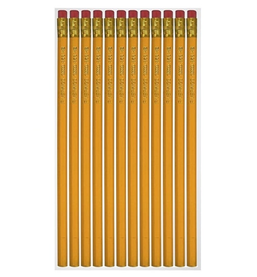 Ołówki drewniane z gumką 12 szt Titanum Titanum