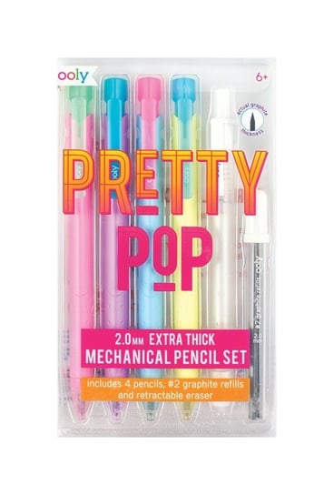 Ołówki mechaniczne, 4 sztuki, Pretty Pop Kolorowe Baloniki