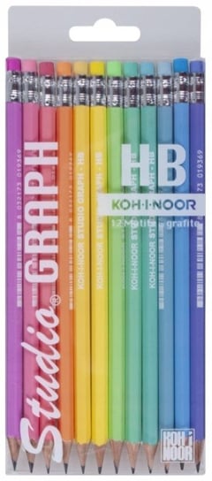 Ołówki Studio Graph Mat Hb Kpl. 12 Szt. Mix Kolorów Kohinoor Koh-I-Noor
