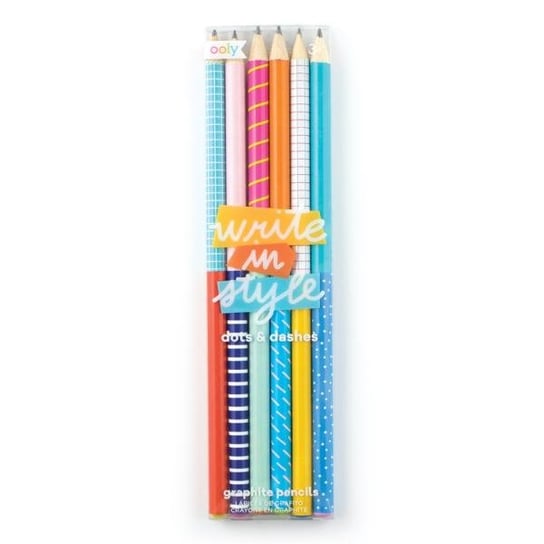 Ołówki, Write In Style, Dots And Dashes, 6 sztuk Kolorowe Baloniki