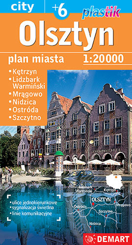 Olsztyn. Plus 6. Plan miasta 1:20 000 Opracowanie zbiorowe