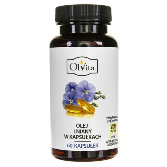 Olvita, olej lniany w kapsułkach, Suplement diety, 60 kaps. Olvita