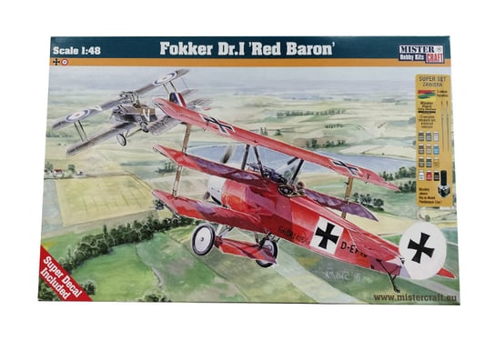 Olymp Aircraft, Model Samolotu Do Sklejania, Fokker Dr.i Red Baron 1:48 D-230 Samoloty