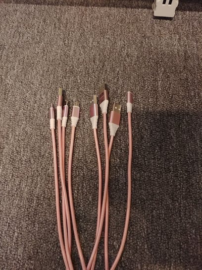 Omega Cantil Fabric Cable Kabel Braided Micro Usb To Usb 2A 118 Copper Poly 1M Rose Gold [44056] OMEGA