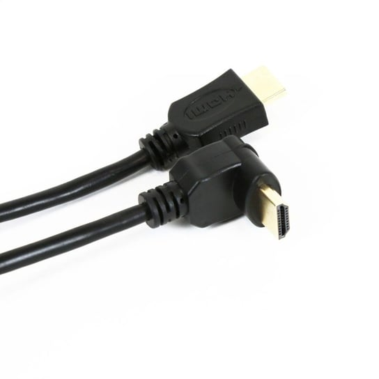 Omega Hdmi Cable Kabel Gold Angular Kabel Hdmi V.1.4 Gold Angular 5M Black Blister [41854] OMEGA