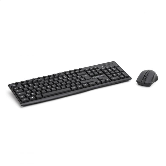 Omega Keyboard Fr Mouse Zestaw Bezprzewodowy Klawiatura Mysz M-Media W-Less Set 2.4Ghz Black [45732] OMEGA