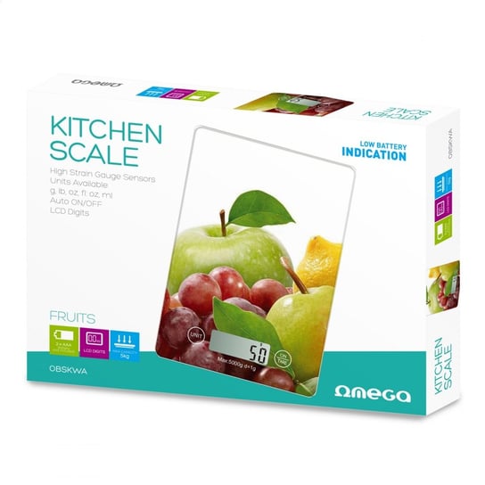 Omega Kitchen Scale Fruits Lcd Display 5 Kg Capacity [45504] OMEGA