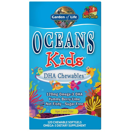 Omega Oceans Kids DHA Chewables (120 kaps.) Garden of Life