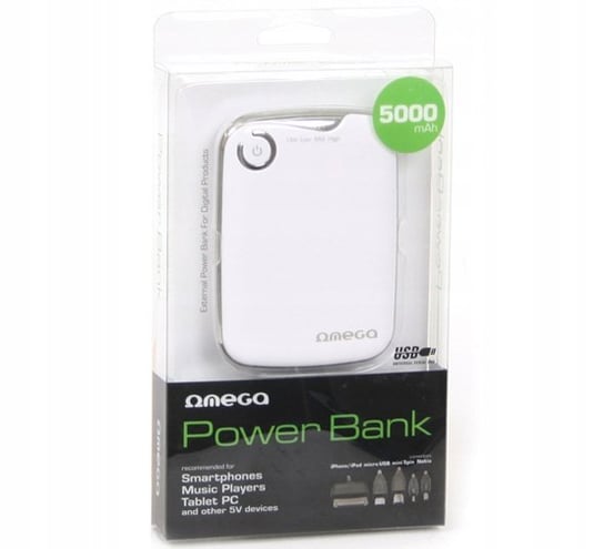 Omega Power Bank 5000Mah Do Telefonów I Tabletów OMEGA