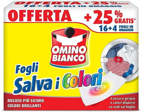 Omino Bianco saszetki zapobiegające farbowaniu 20szt Omino Bianco