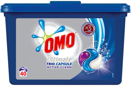 Omo Ultimate Active Trio Kapsułki Prania 40 sztuk Omo