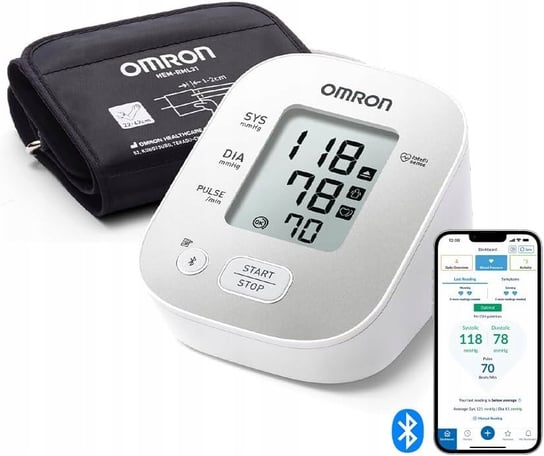 Omron X2 Smart+ Cisnieniomierz Naramienny Na Ramię Mankiet 22-42 Cm Omron