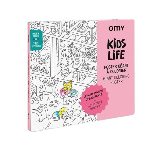 Omy - Gigantyczna Kolorowanka 100X70Cm - Kids Life Inna marka