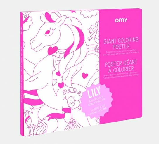 Omy - Gigantyczna kolorowanka-plakat 100x70cm - Lily Omy