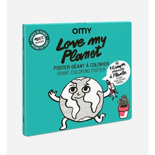 Omy - Gigantyczna Kolorowanka-Plakat 100X70Cm - Love My Planet Omy
