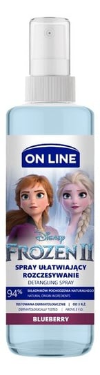 On Line, Disney Spray Do Włosów Ułatwiający Rozczesywanie Frozen Ii, Blueberry, 200 ml On Line