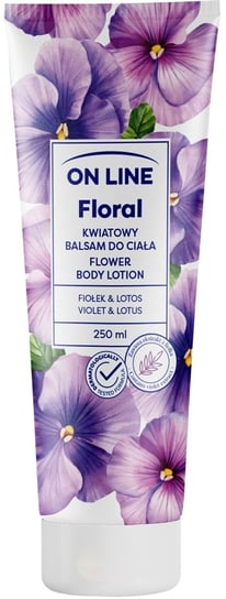 ON LINE Floral Kwiatowy Balsam do ciała - Fiołek & Lotos 250ml FORTE SWEEDEN