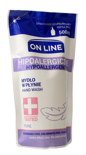 On Line, hipoalergiczne mydło w płynie Pure, uzupełnienie, 500 ml On Line