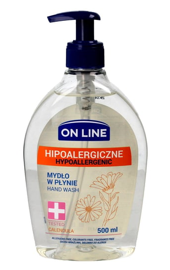 On Line, hipoalergiczne mydło z dozownikiem Calendula, 500 ml On Line