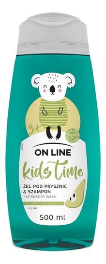 On Line Kids Time Żel pod prysznic i szampon 2w1 dla dzieci Gruszka 500ml On Line