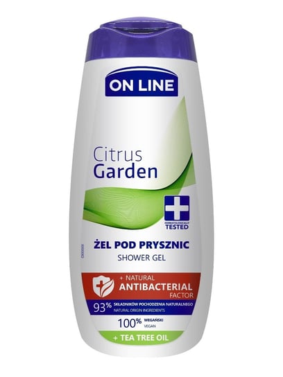 On Line Natural Antibacterial Factor Żel pod prysznic Citrus Garden 400ml FORTE SWEEDEN