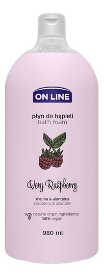 On Line Płyn do kąpieli Very Raspberry 980ml On Line