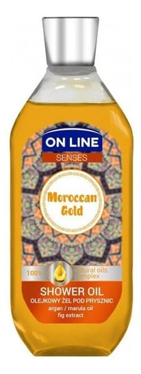 On Line, Senses, olejkowy żel pod prysznic Moroccan Gold, 500 ml On Line