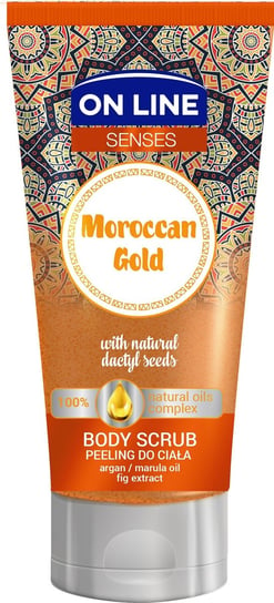On Line, Senses, peeling do ciała Moroccan Gold, 200 ml On Line