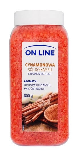 On Line, Sól Do Kąpieli, Cynamonowa, 800g On Line