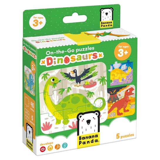 On-the-Go Puzzles. Dinosaurs 3+ Opracowanie zbiorowe