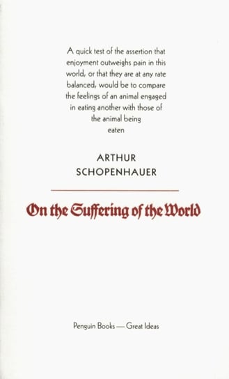 On the Suffering of the World Arthur Schopenhauer