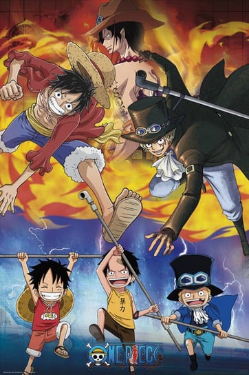 One Piece Ace Sabo Luffy - plakat 61x91,5 cm / AAALOE Inna marka