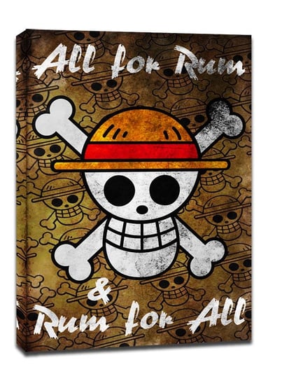 One Piece - All for Rum Rum for All - obraz na płótnie 61x91,5 cm Galeria Plakatu