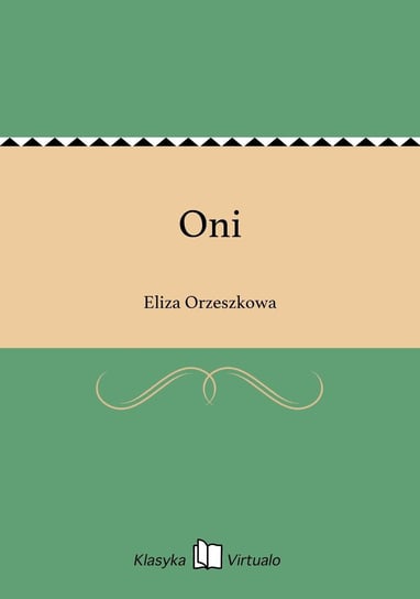 Oni - ebook epub Orzeszkowa Eliza